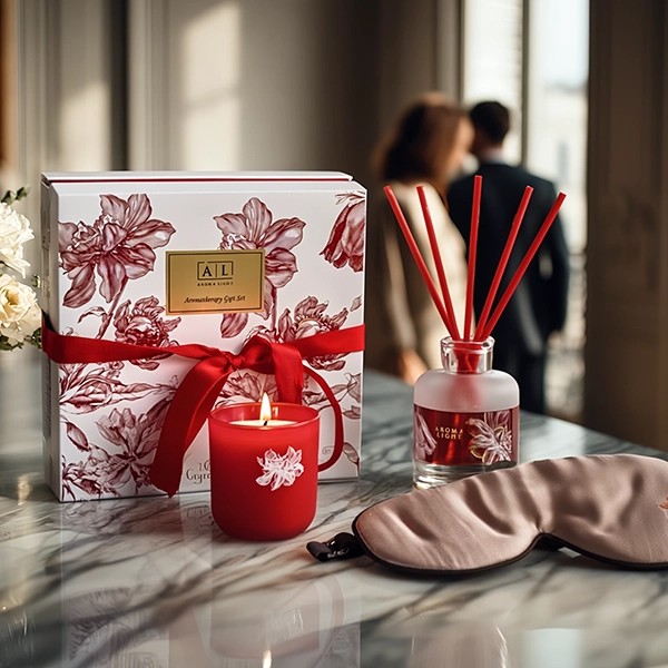 Rosa Pfingstrose Aromatherapie Geschenkset